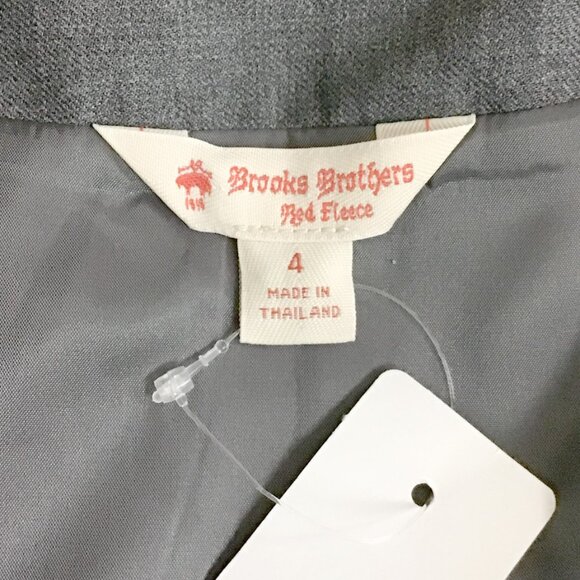 Brooks Brothers Box Pleated Herringbone Wool Blend Skirt - Picture 7 of 9